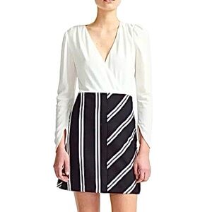 🛍️NWT🥳•Maje Striped Mini Dress w/ Tags Size: SIUS 4